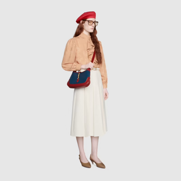 Túi Gucci Jackie 1961 Small Shoulder 'Navy' 636706-10OBG-4484 - Ảnh 2