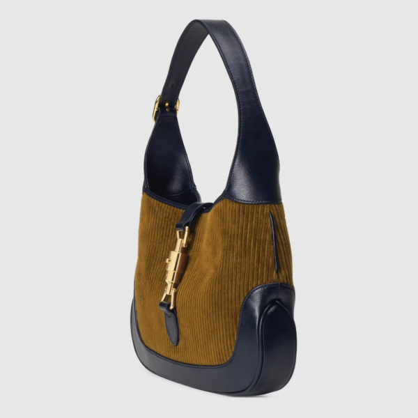 Túi Gucci Jackie 1961 Small Shoulder Bag Brown Corduroy ‎636706-2S8AG-2860 - Ảnh 3