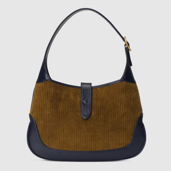 Túi Gucci Jackie 1961 Small Shoulder Brown Corduroy ‎636706-2S8AG-2860 - Ảnh 3