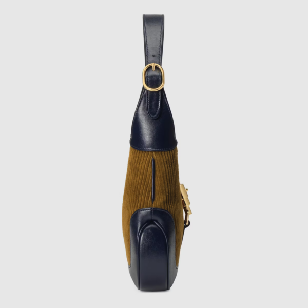 Túi Gucci Jackie 1961 Small Shoulder Bag Brown Corduroy ‎636706-2S8AG-2860 - Ảnh 5