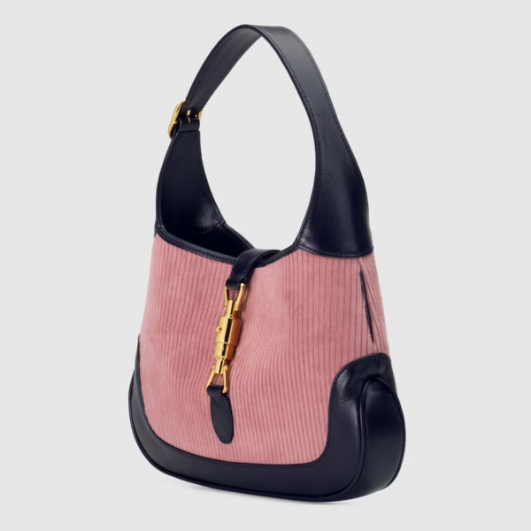 Túi Jackie 1961 Small Shoulder Pink Corduroy ‎636706-2S8AG-6781 - Ảnh 7