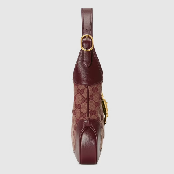 Túi Gucci Jackie 1961 Small Shoulder Burgundy GG Canvas ‎636706-GY5WG-9864 - Ảnh 6