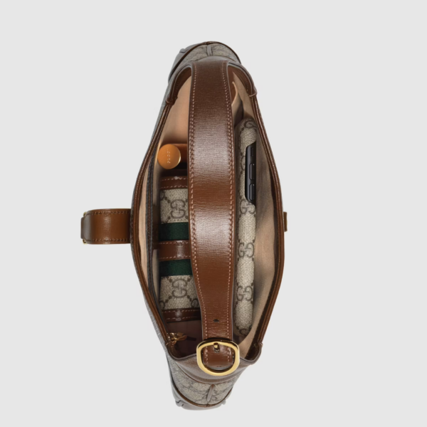 Túi Gucci Jackie 1961 Ebony GG 'Brown' ‎636706-HUHHG-8565 - Ảnh 6