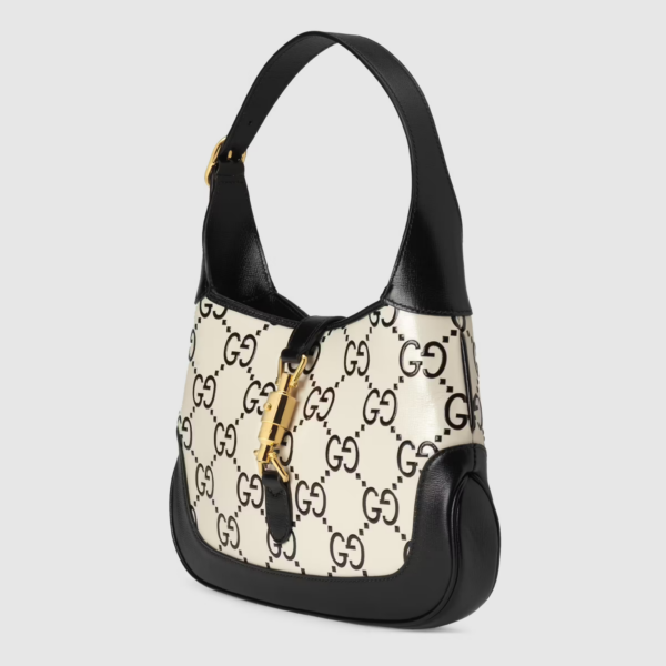 Túi Gucci Jackie 1961 GG 'Black White' ‎636706-UGMBG-9063 - Ảnh 2