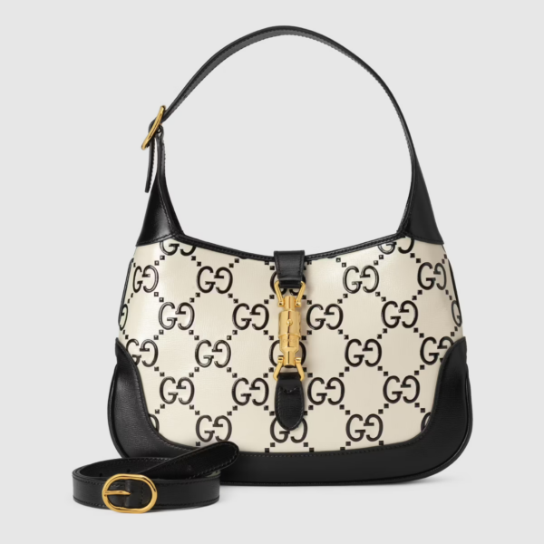 Túi Gucci Jackie 1961 GG 'Black White' ‎636706-UGMBG-9063 - Ảnh 6