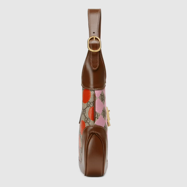 Túi Gucci Jackie 1961 GG Supreme 'Beige Ebony' 636706-UQHEG-8309 - Ảnh 8