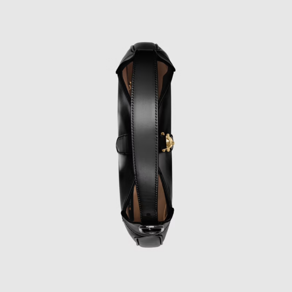 Túi Gucci Jackie 1961 Small Shoulder Black Leather 636709-10O0G-1000 - Ảnh 4