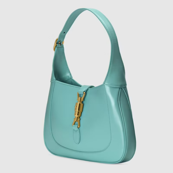 Túi Gucci Jackie 1961 Small Shoulder Bag Light Blue Leather 636709-10O0G-4933 - Ảnh 2