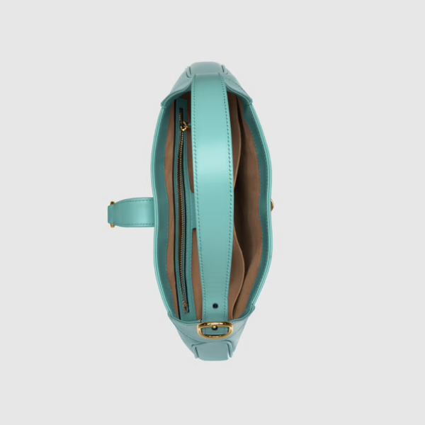 Túi Gucci Jackie 1961 Small Shoulder Bag Light Blue Leather 636709-10O0G-4933 - Ảnh 5