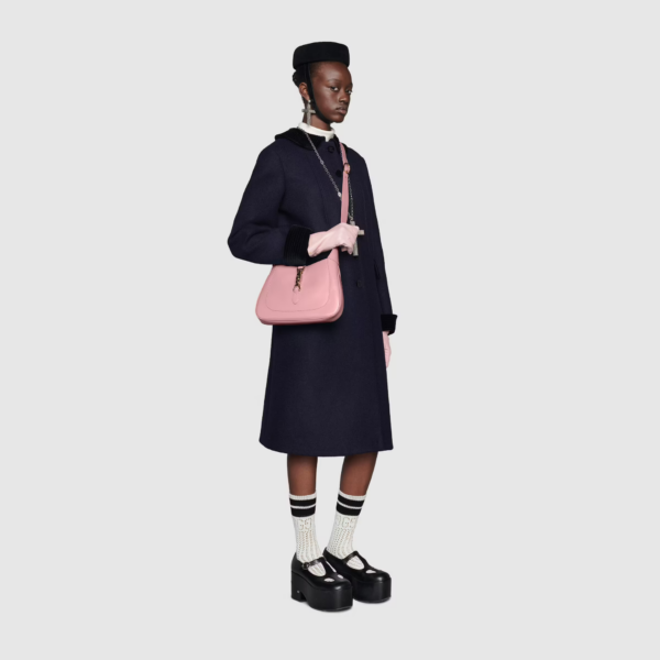 Túi Gucci Jackie 1961 Small Shoulder Bag Light Pink Leather ‎636709-10O0G-5815 - Ảnh 10