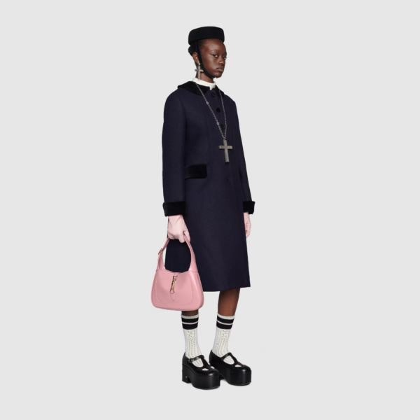 Túi Gucci Jackie 1961 Small Shoulder Bag Light Pink Leather ‎636709-10O0G-5815 - Ảnh 9