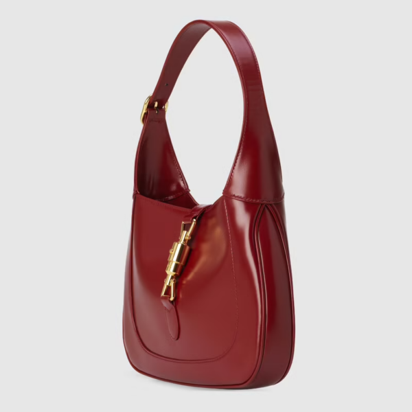 Túi Gucci Jackie 1961 Small Shoulder Red Leather 636709-10O0G-6638 - Ảnh 5