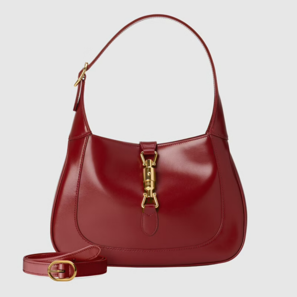 Túi Gucci Jackie 1961 Small Shoulder Bag Red Leather 636709-10O0G-6638 - Ảnh 2