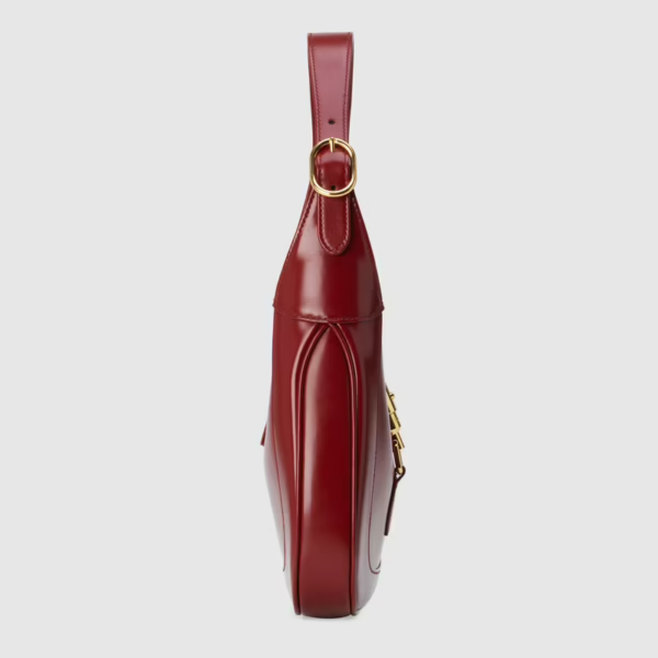 Túi Gucci Jackie 1961 Small Shoulder Bag Red Leather 636709-10O0G-6638 - Ảnh 7