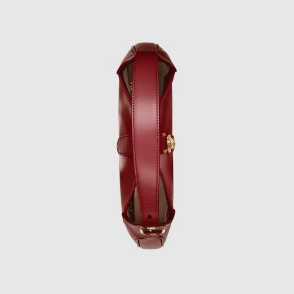 Túi Gucci Jackie 1961 Small Shoulder Bag Red Leather 636709-10O0G-6638 - Ảnh 6