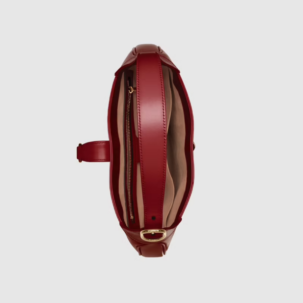 Túi Gucci Jackie 1961 Small Shoulder Red Leather 636709-10O0G-6638 - Ảnh 2