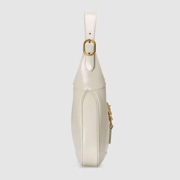 Túi Gucci Jackie 1961 Small Shoulder White Leather 636709-10O0G-9022 - Ảnh 6
