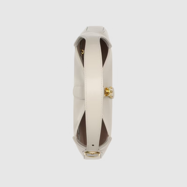 Túi Gucci Jackie 1961 Small Shoulder White Leather 636709-10O0G-9022 - Ảnh 5