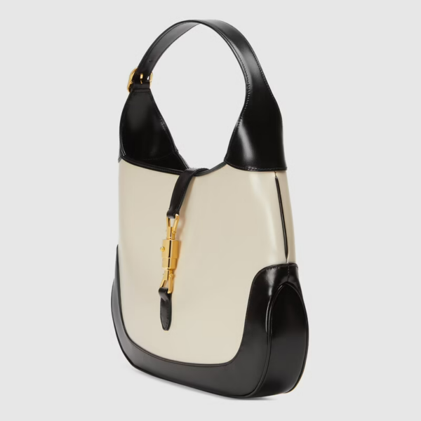 Túi Gucci Jackie 1961 With 'Black Leathe'r Trim ‎ - Ảnh 2