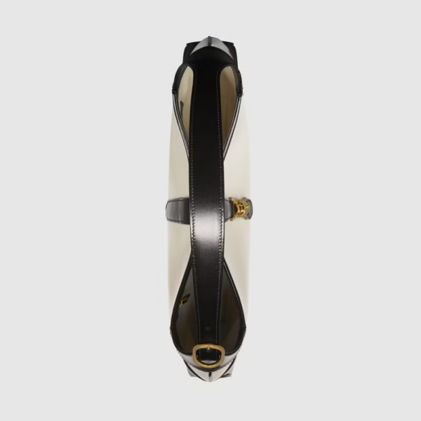 Túi Gucci Jackie 1961 With 'Black Leathe'r Trim ‎ - Ảnh 7