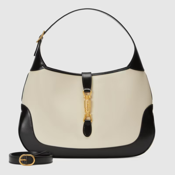 Túi Gucci Jackie 1961 With 'Black Leathe'r Trim ‎ - Ảnh 4