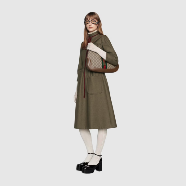 Túi Gucci Jackie 1961 Medium Shoulder Beige ‎636710-HUHHG-8565 - Ảnh 6