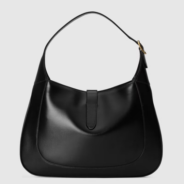 Túi Gucci Jackie 1961 Medium Shoulder Black Leather ‎636712-10O0G-1000 - Ảnh 3