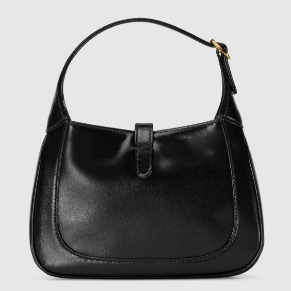 Túi Gucci Jackie 1961 Mini Shoulder Bag Black Leather 637091-10O0G-1000 - Ảnh 2