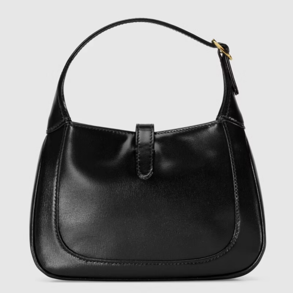 Túi Gucci Jackie 1961 Mini Shoulder Black Leather ‎637091-10O0G-1000 - Ảnh 3