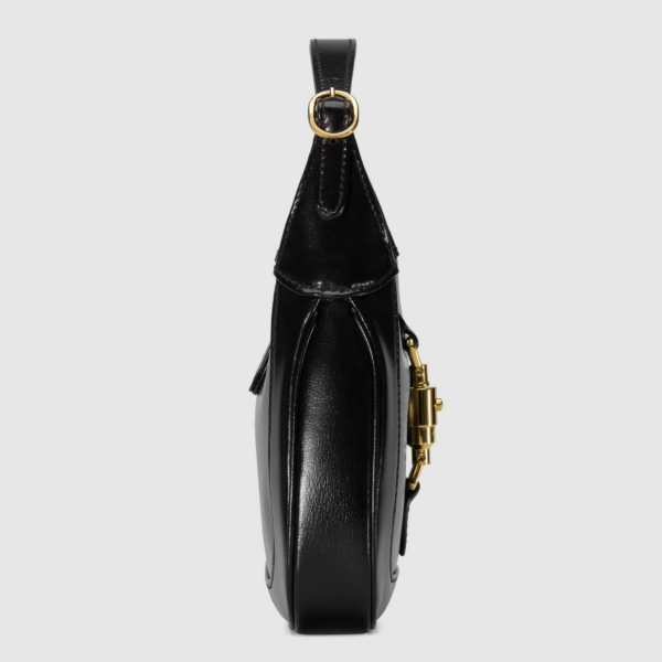 Túi Gucci Jackie 1961 Mini Shoulder Bag Black Leather 637091-10O0G-1000 - Ảnh 8