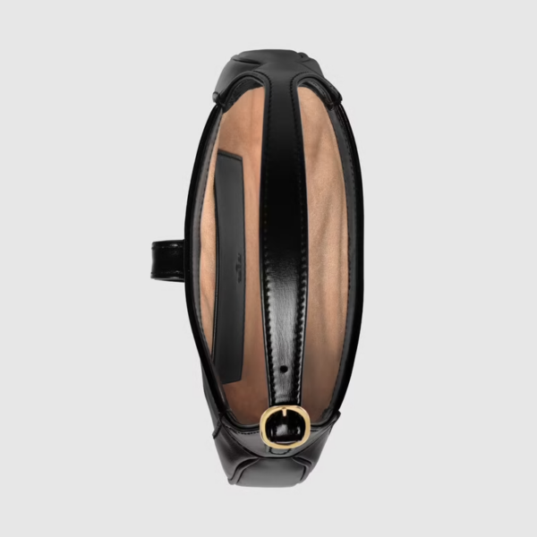 Túi Gucci Jackie 1961 Mini Shoulder Black Leather ‎637091-10O0G-1000 - Ảnh 2