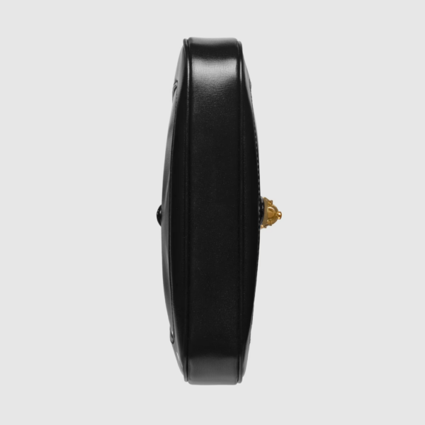 Túi Gucci Jackie 1961 Mini Shoulder Bag Black Leather 637091-10O0G-1000 - Ảnh 5