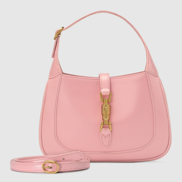 Túi Gucci Jackie 1961 Mini Shoulder Bag Light Pink Leather ‎637091-10O0G-5815 - Ảnh 3