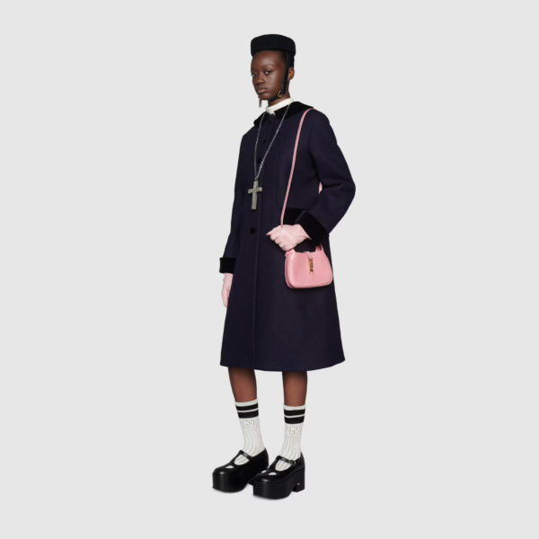 Túi Gucci Jackie 1961 Mini Shoulder Bag Light Pink Leather ‎637091-10O0G-5815 - Ảnh 9