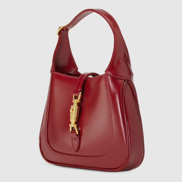 Túi Gucci Jackie 1961 Mini Shoulder Red Leather ‎637091-10O0G-6638 - Ảnh 6