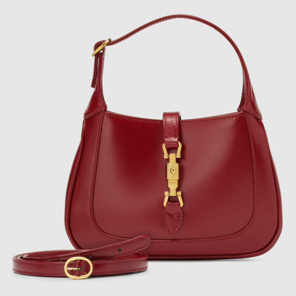Túi Gucci Jackie 1961 Mini Shoulder Red Leather ‎637091-10O0G-6638 - Ảnh 5
