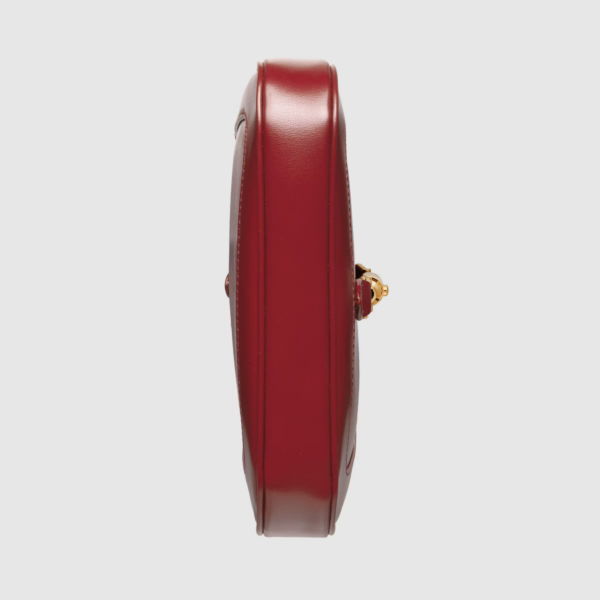 Túi Gucci Jackie 1961 Mini Shoulder Bag Red Leather 637091-10O0G-6638 - Ảnh 5