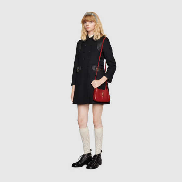 Túi Gucci Jackie 1961 Mini Shoulder Bag Red Leather 637091-10O0G-6638 - Ảnh 8