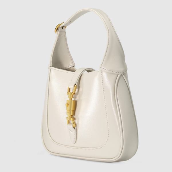 Túi Gucci Jackie 1961 Mini Shoulder Bag White Leather 637091-10O0G-9022 - Ảnh 5