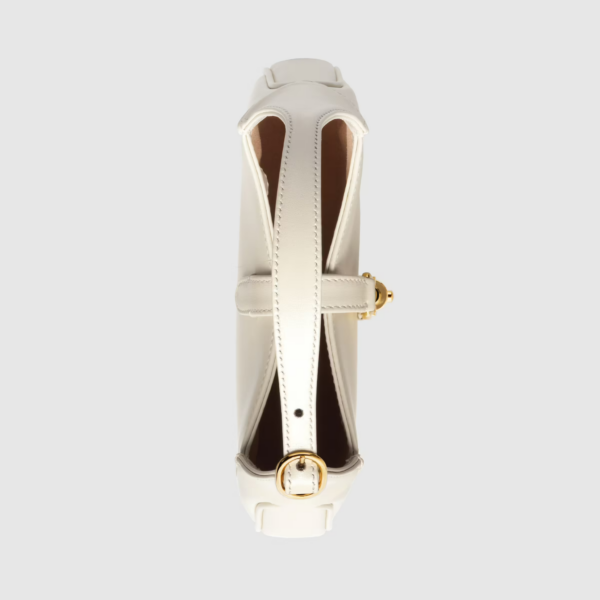 Túi Gucci Jackie 1961 Mini Shoulder Bag White Leather 637091-10O0G-9022 - Ảnh 10