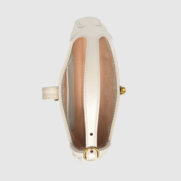 Túi Gucci Jackie 1961 Mini Shoulder Bag White Leather 637091-10O0G-9022 - Ảnh 9