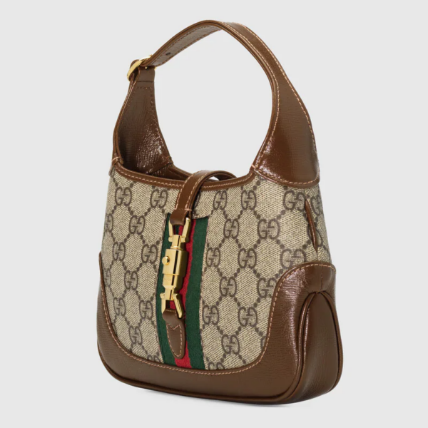 Túi Gucci Jackie 1961 GG Supreme Canvas 637092-HUHHG-8565 - Ảnh 5