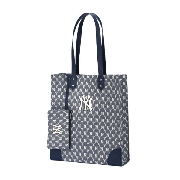 Túi MLB Monogram Jacquard Shopping Bag 3AORL031N-50NYS - Ảnh 3