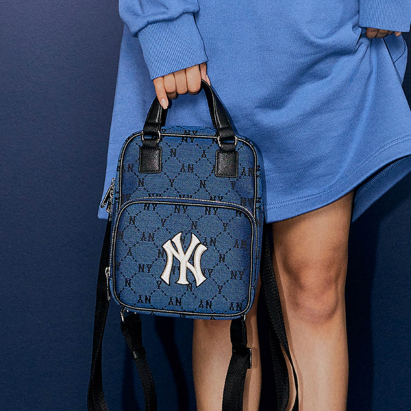 Túi MLB Monogram Diamond Jacquard Mini Backpack 3ABKS031N-50BLD - Ảnh 6