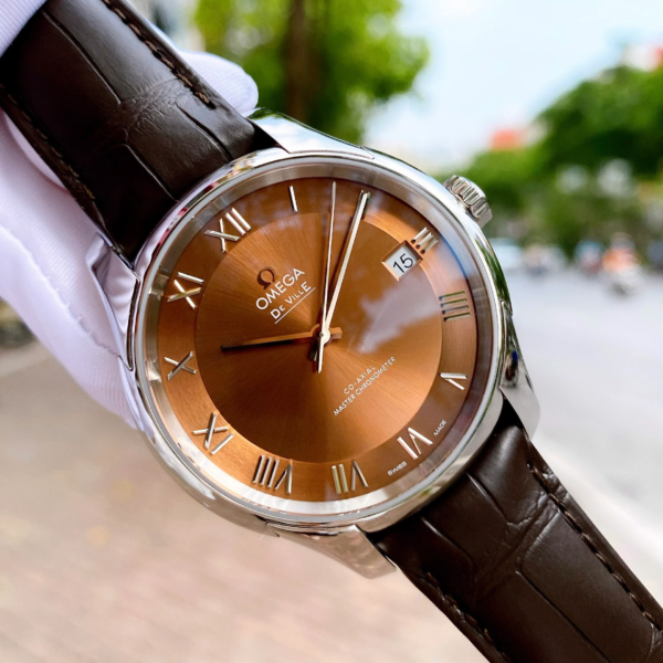Đồng Hồ Omega De Ville Hour Vision 'Brown' 433-13-41-21-10-001 - Ảnh 6