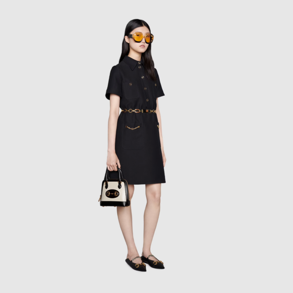 Túi Gucci Horsebit 1955 Mini Shoulder Bag 640716-1D6QG-9099 - Ảnh 8