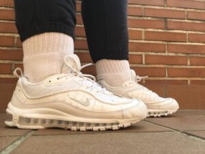 Alternative view of Giày Nike Air Max 98 'White Platinum' 640744-106