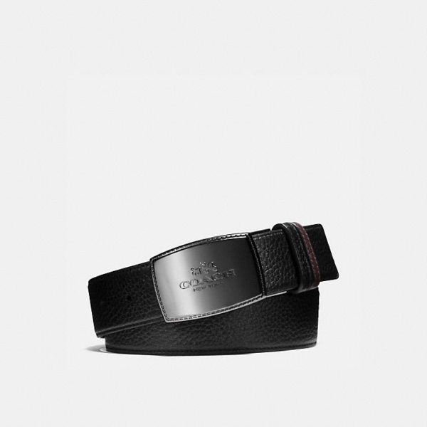 Thắt Lưng Coach Stitched Reversible Belt 64089 BK MA - Ảnh 2