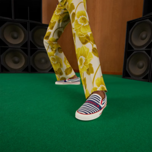 Alternative view of Giày Gucci Nam Slip On Tennis 1977 'Off White And Blue' 6434899ARX04260