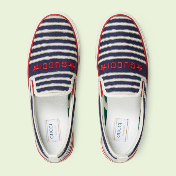 Giày Gucci Tennis 1977 Slip On 'White Blue' 643489-9ARX0-4260 - Ảnh 3